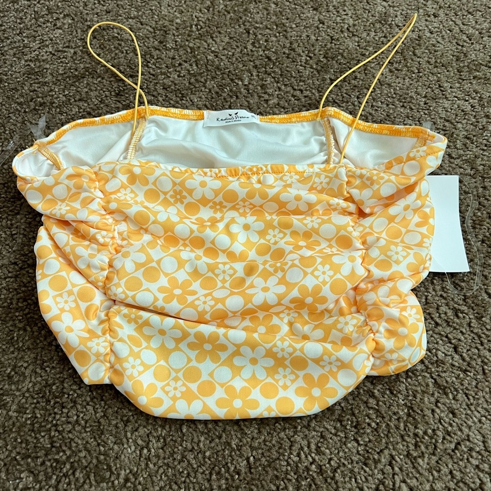 Yellow Crop Top